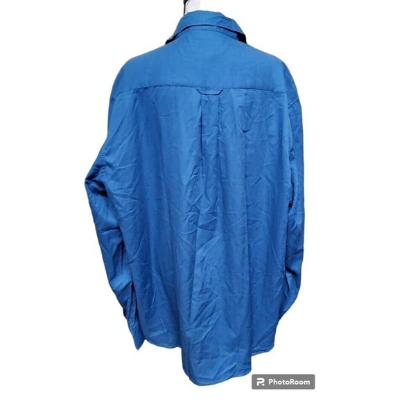 Russell Simmons Blue Button-Down Shirt Size 2X NEW Argyle Culture - Picture 4 of 8